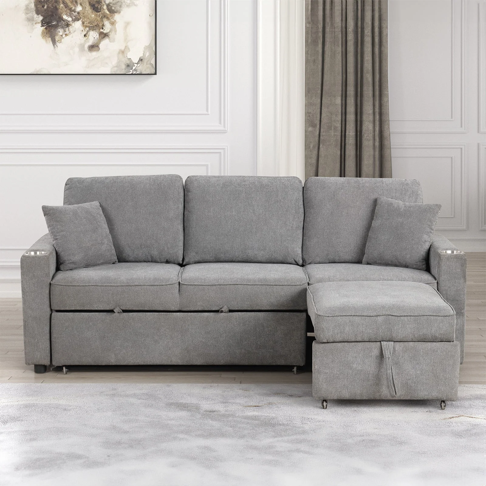 Kendal Gray Sleeper Sofa - Image 3