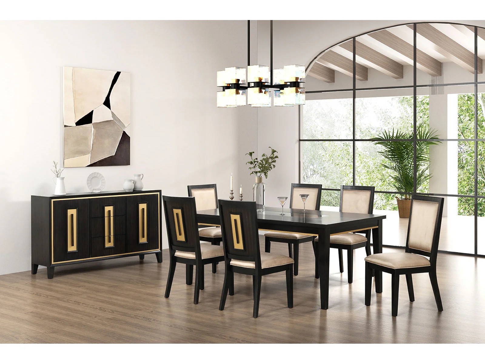 Kenyada Espresso Dining Table