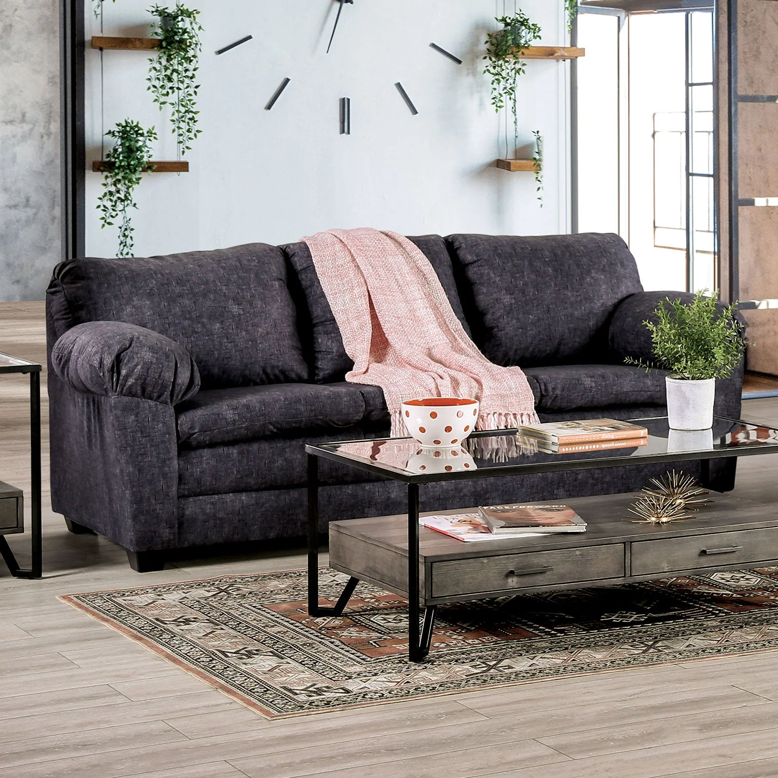 Keswick Charcoal Sofa & Loveseat - Image 2