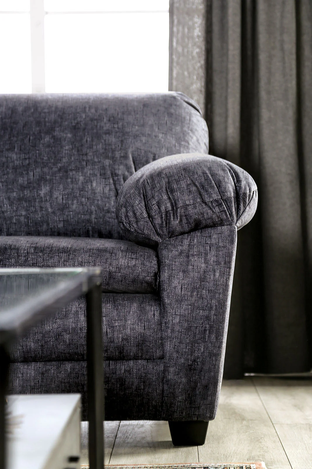 Keswick Charcoal Sofa & Loveseat - Image 4