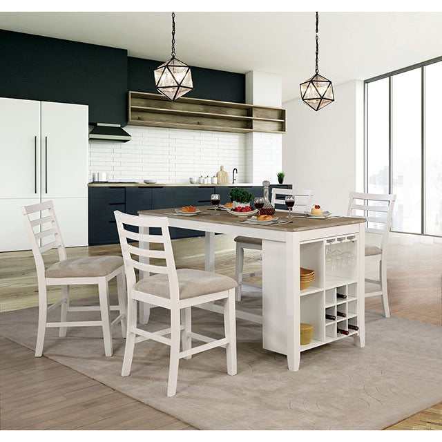 Kiana White Counter Height Side Chair (Set of 2) - Image 2