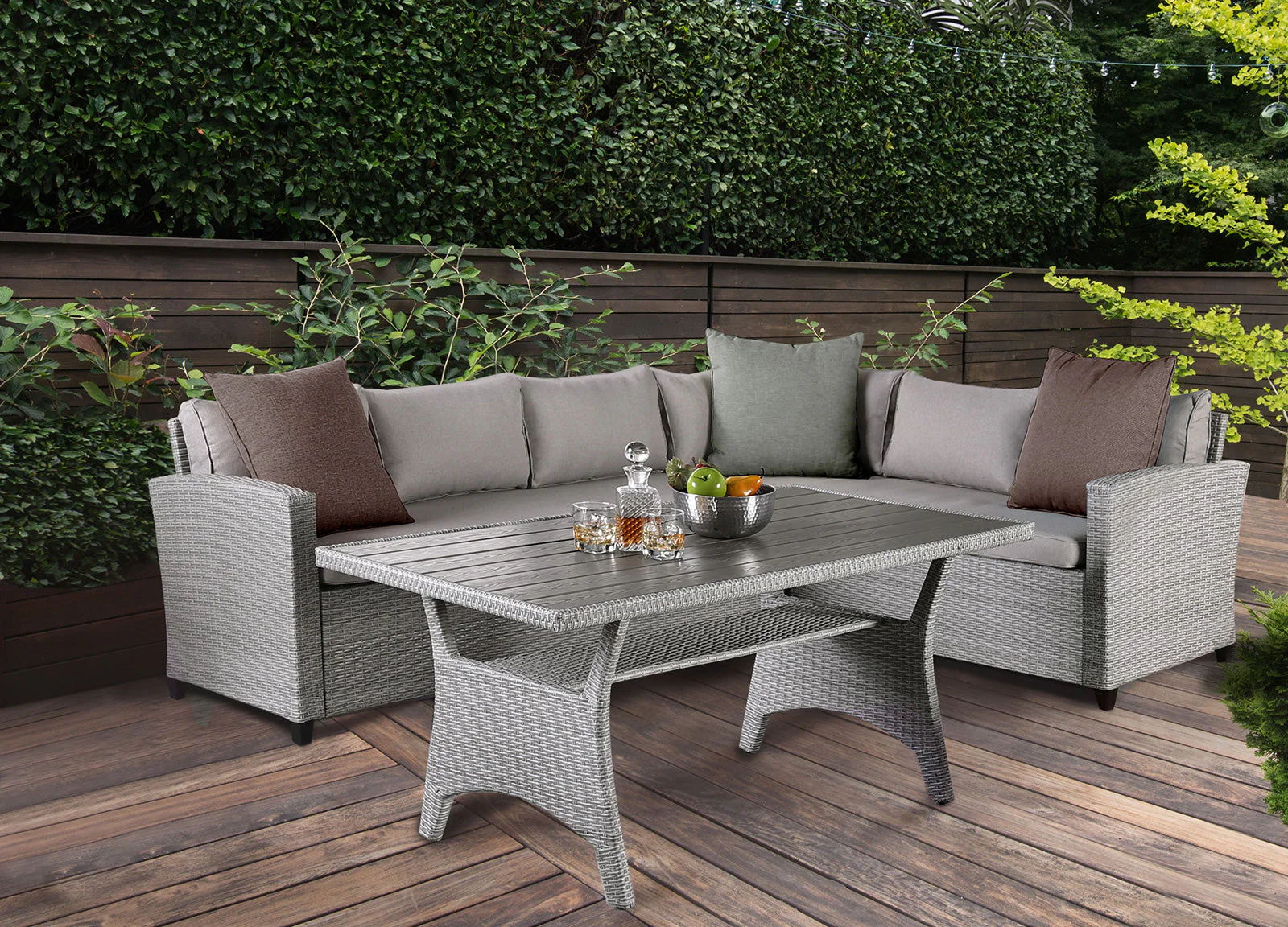 Kimara Gray Outdoor Dining Table - Image 2