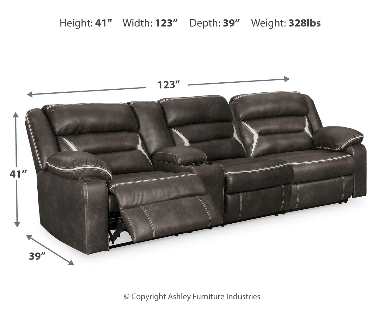 Kincord 2-Piece Power Reclining Sofa - Image 2