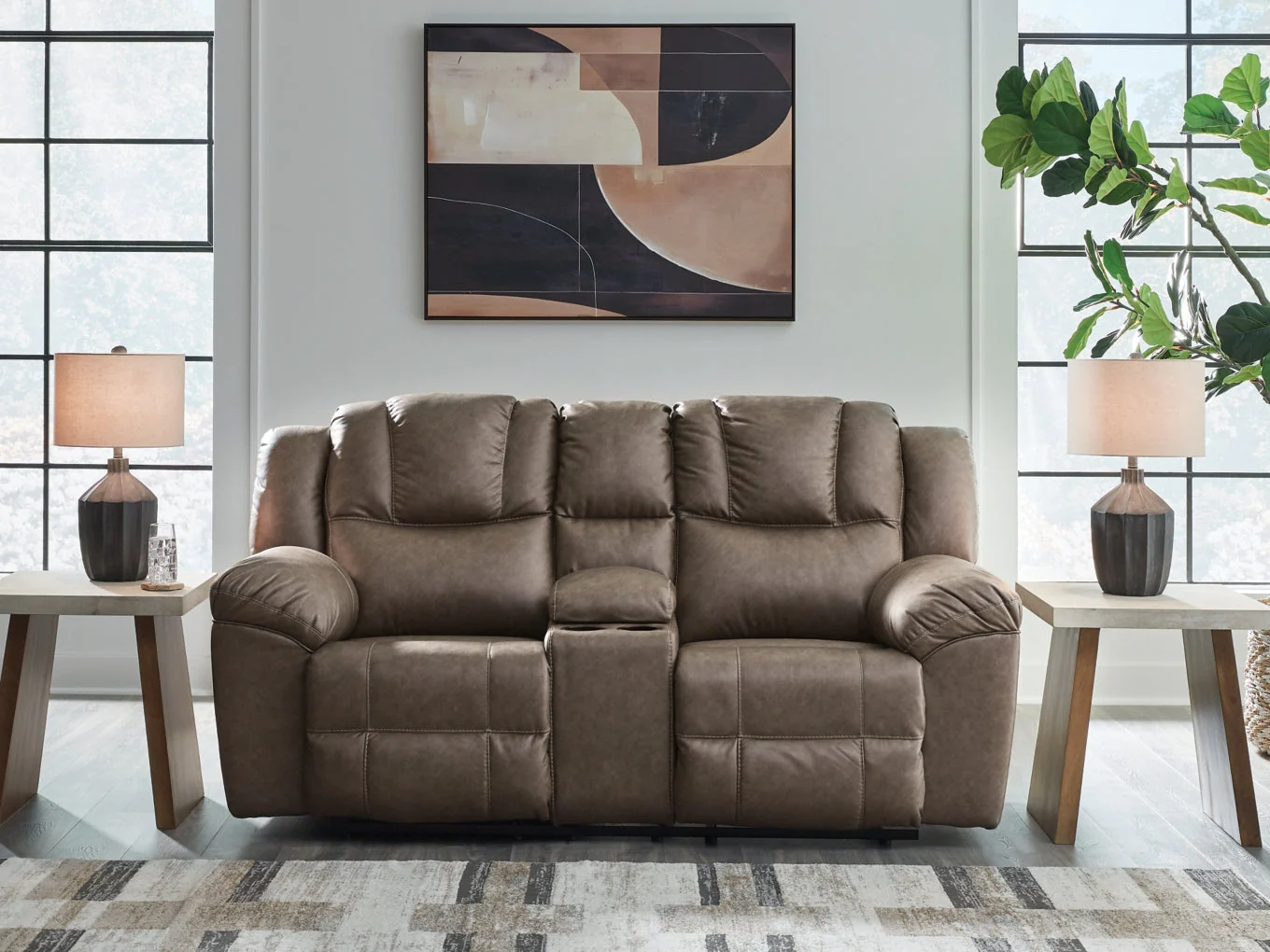Knoxlee DBL Reclining Loveseat w/Console - Image 2