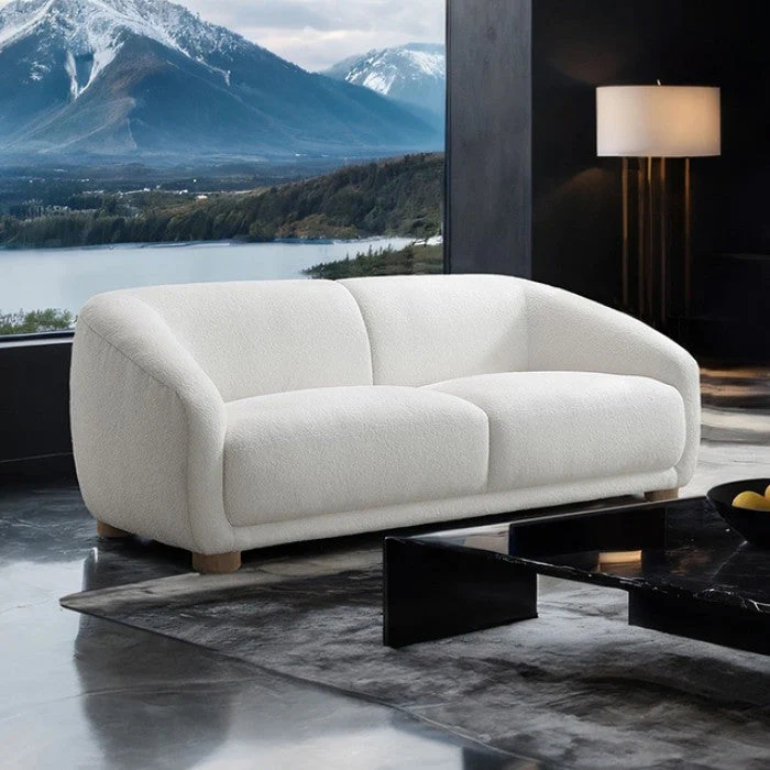 Kolvere White Loveseat - Image 2