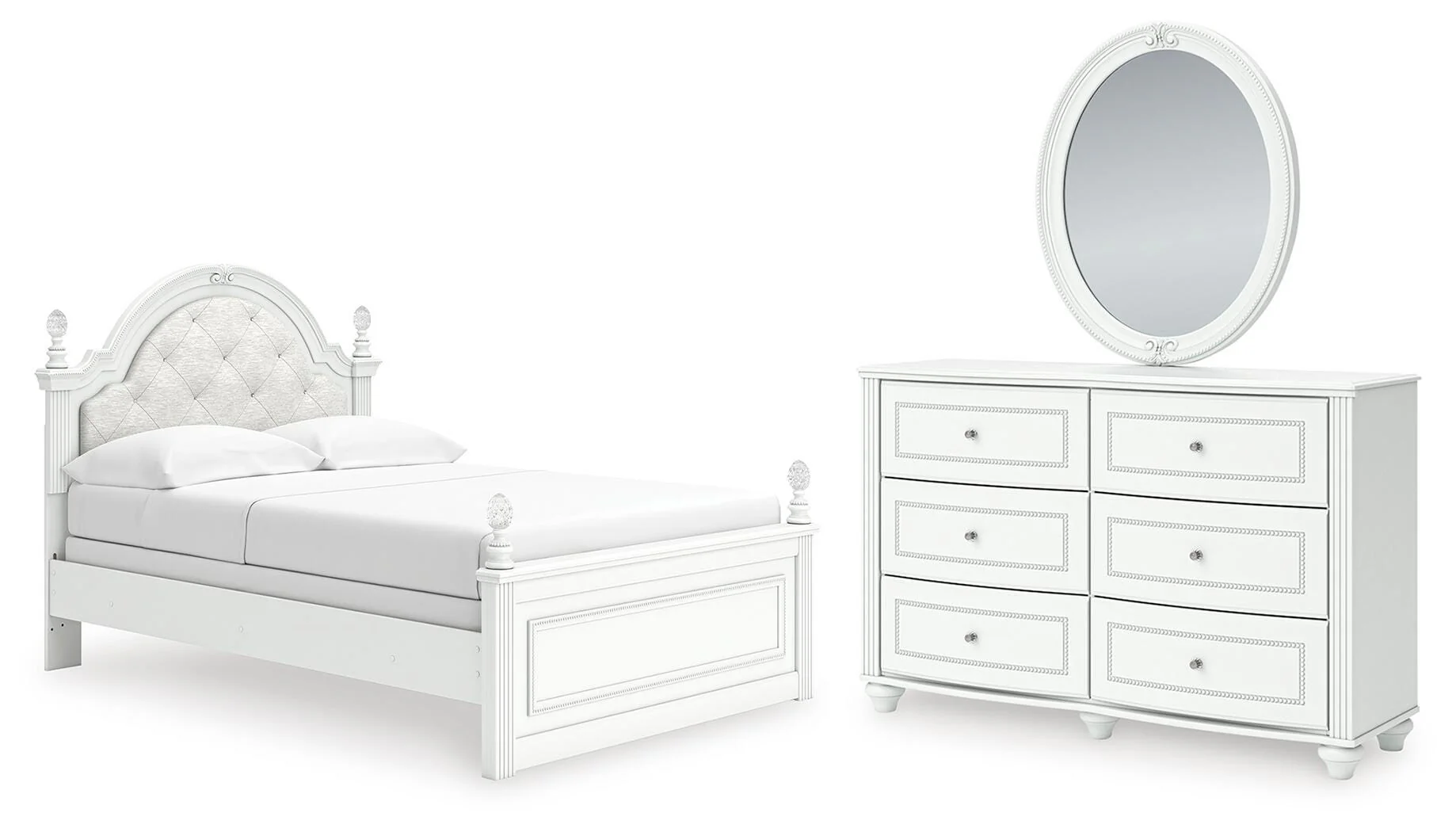 Kozlani Upholstered Panel Bed Bedroom Set - Image 2