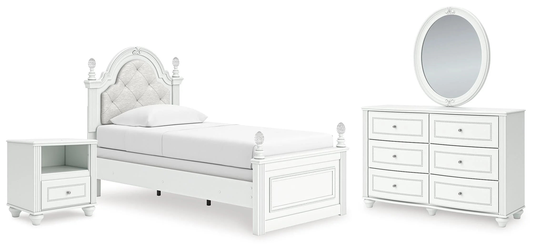 Kozlani Upholstered Panel Bed Bedroom Set - Image 5