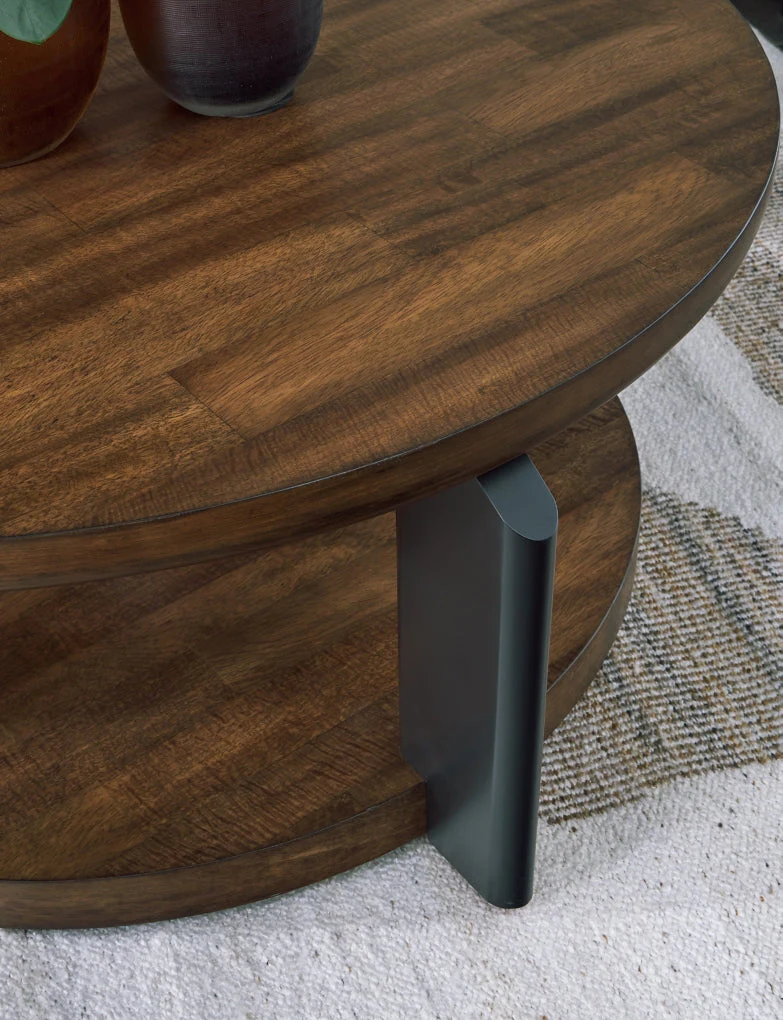 Kraeburn Round Cocktail Table - Image 6