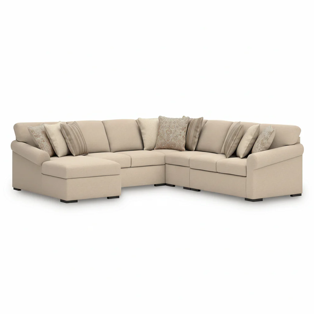 LadyMae 5-Piece Sectional with Chaise - Image 2