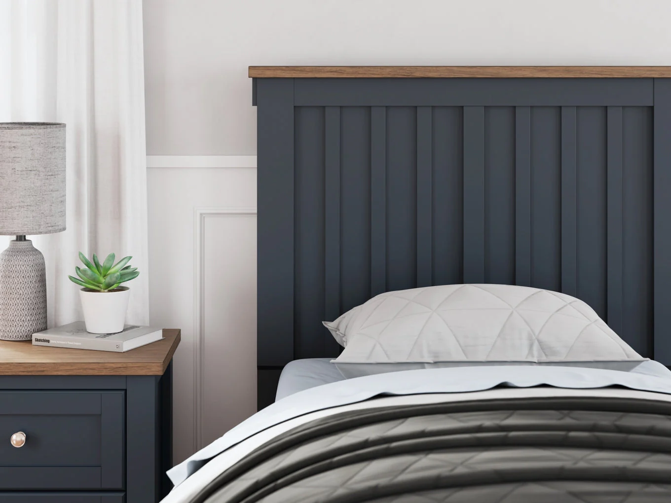 Landocken Panel Headboard - Image 6