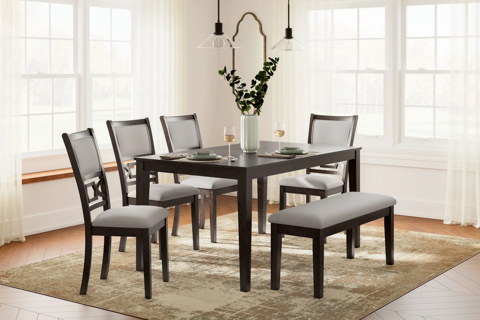 Langwest Dining Room Table Set - Image 4