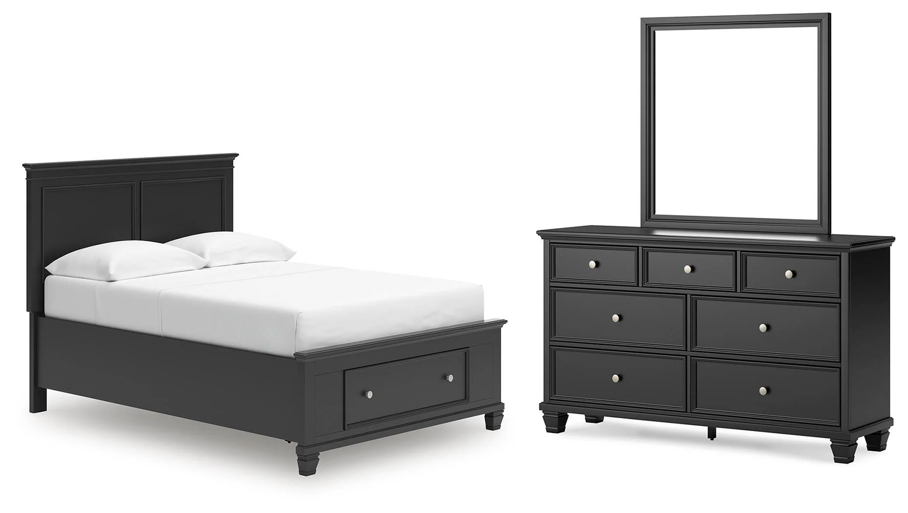Lanolee Panel Storage Bed Bedroom Set