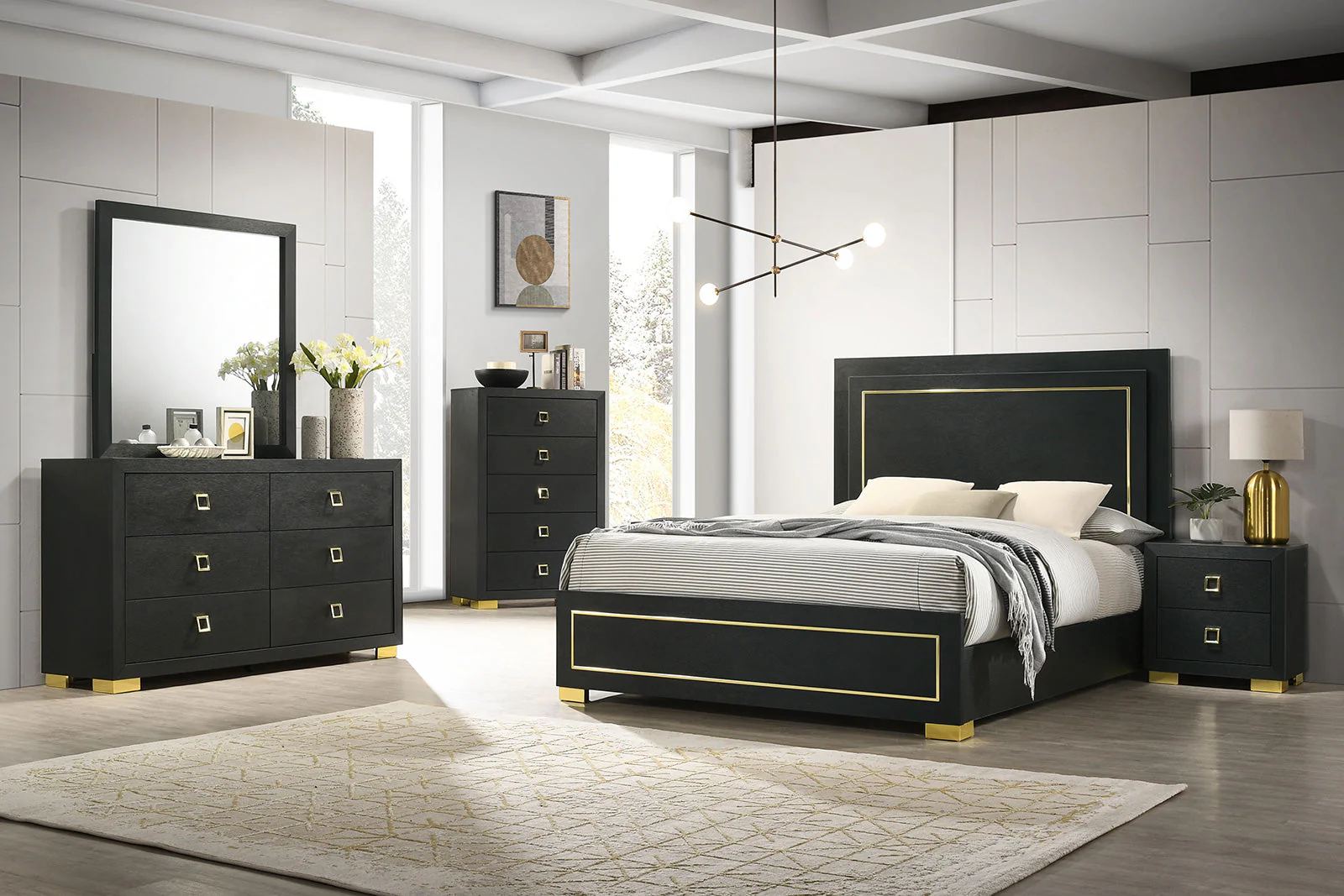 Latimer Black Nightstand - Image 2