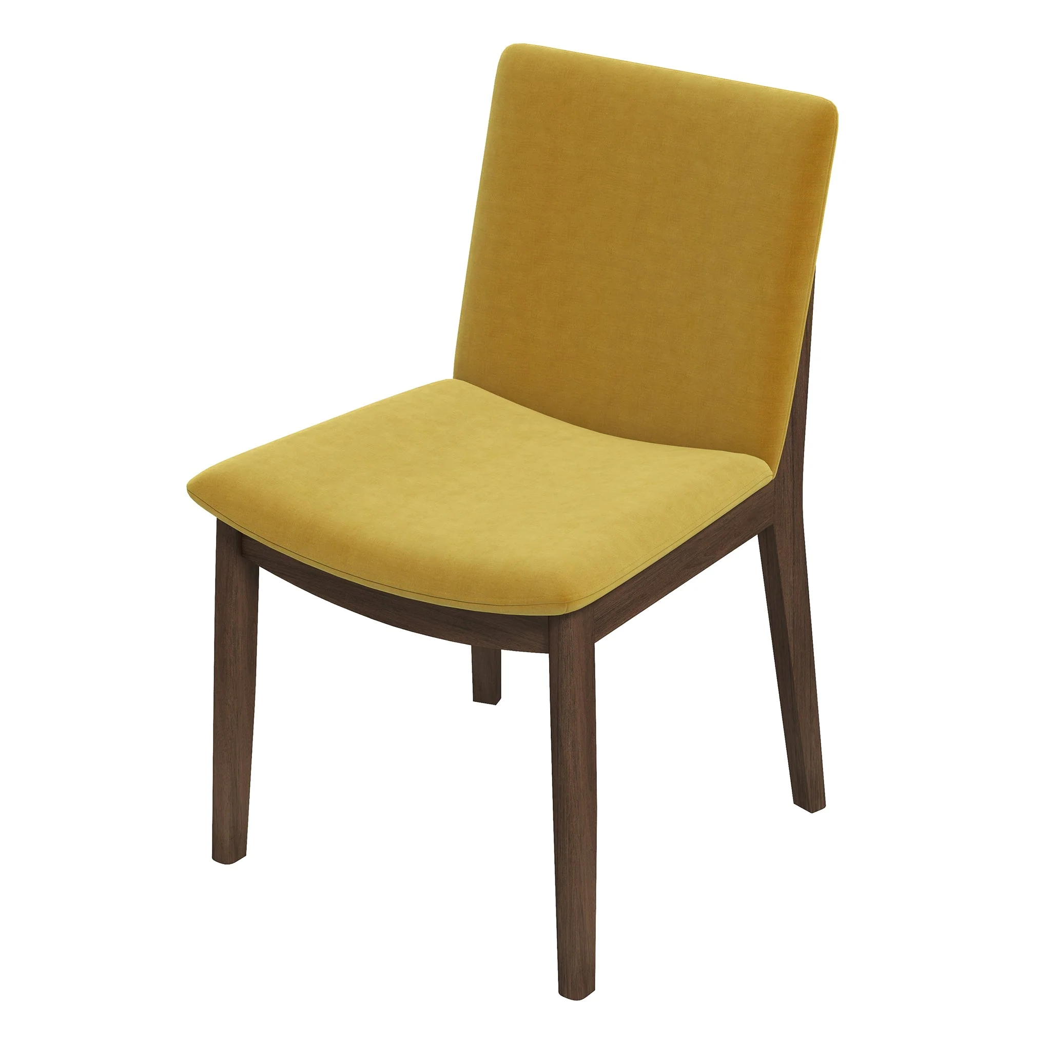 Laura Gold Velvet Solid Wood Dining Chair (Set Of 2) - Image 7