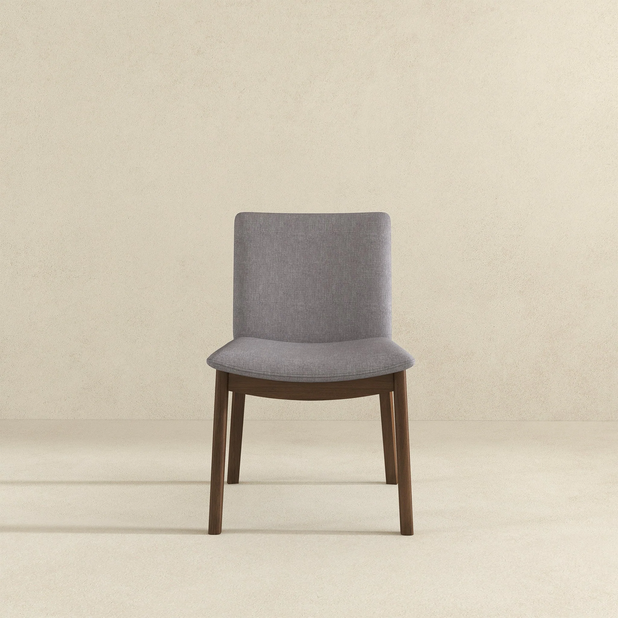 Laura Light Grey Linen Solid Wood Dining Chair (Set Of 2) - Image 4