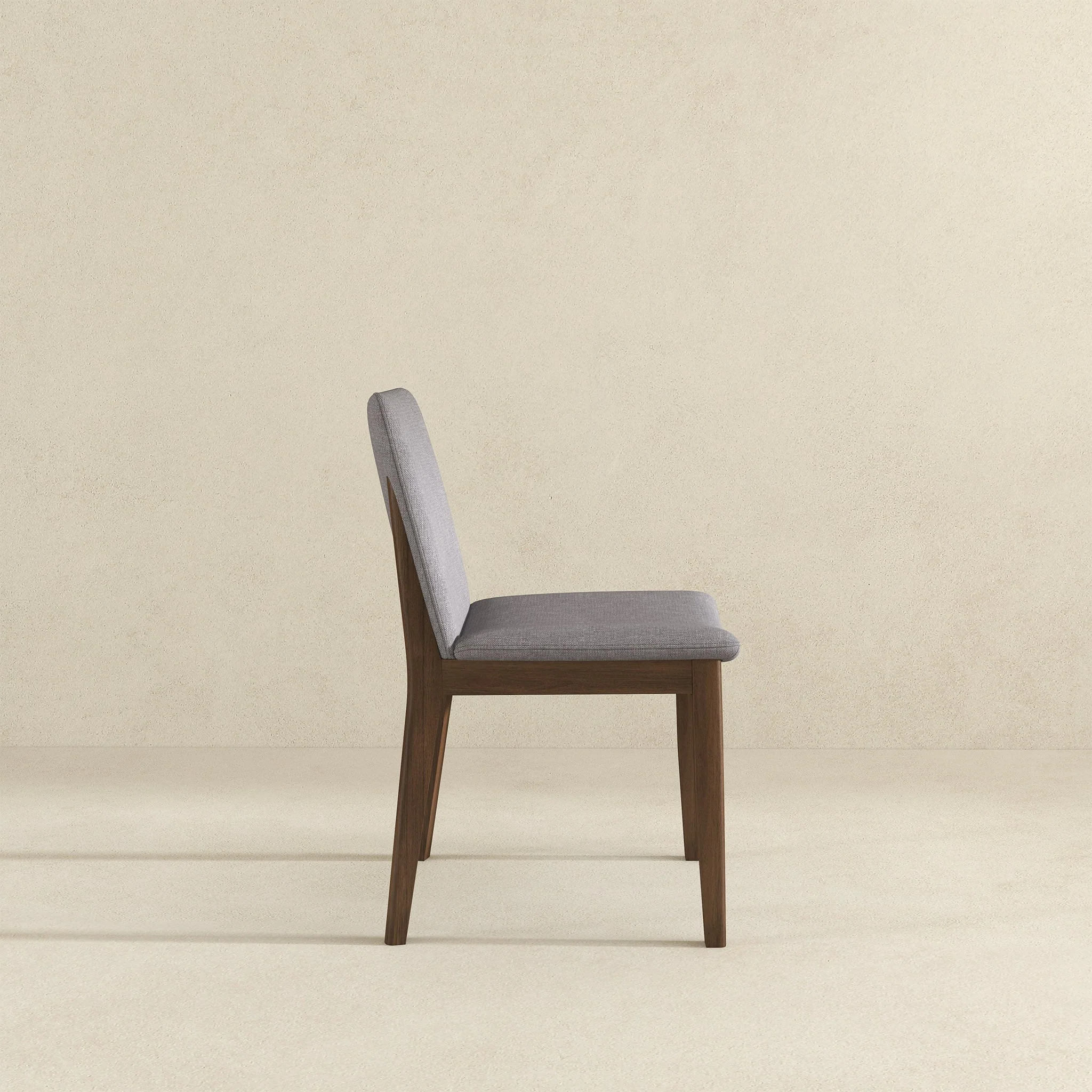 Laura Light Grey Linen Solid Wood Dining Chair (Set Of 2) - Image 5