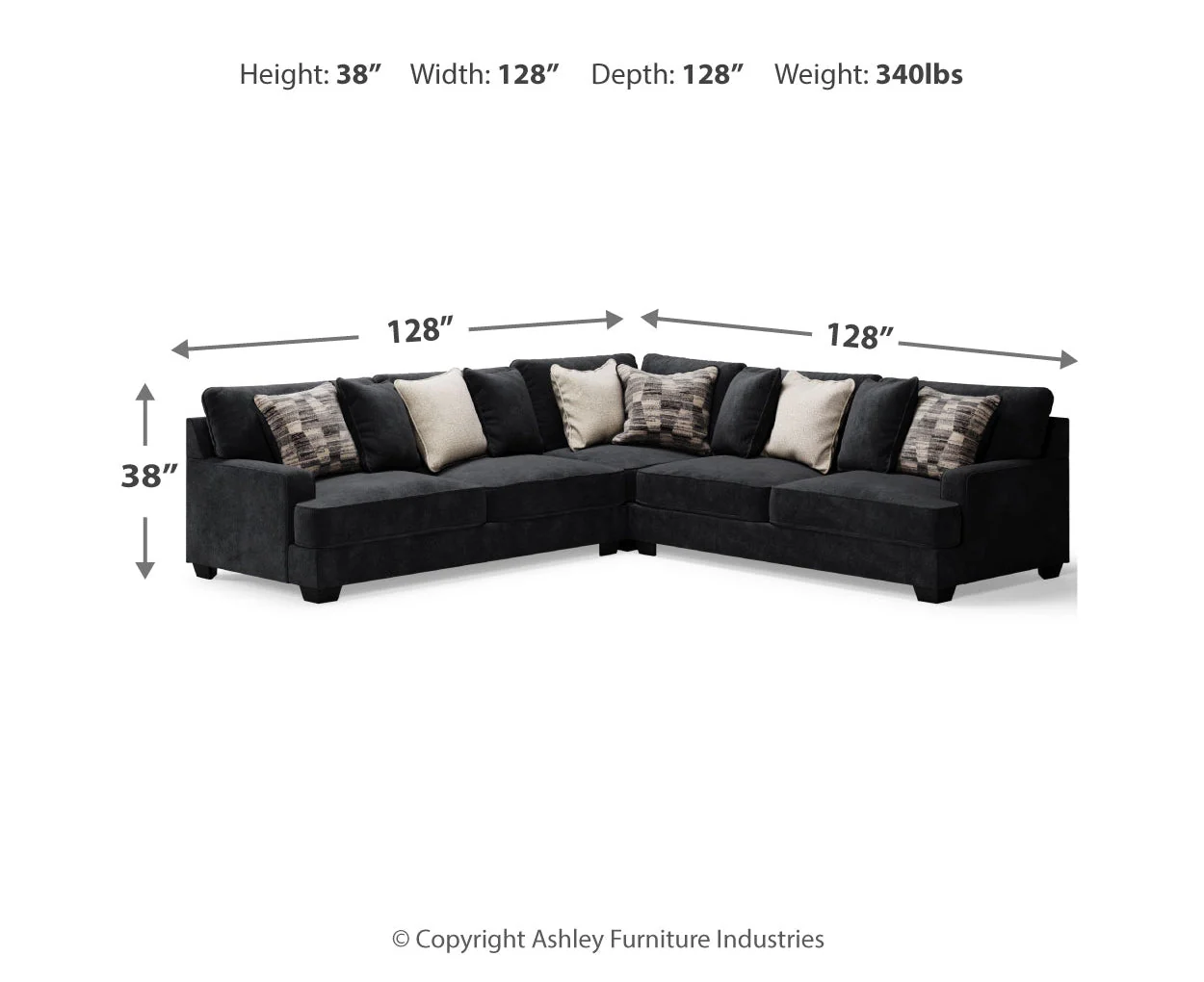 Lavernett 3-Piece Sectional - Image 4
