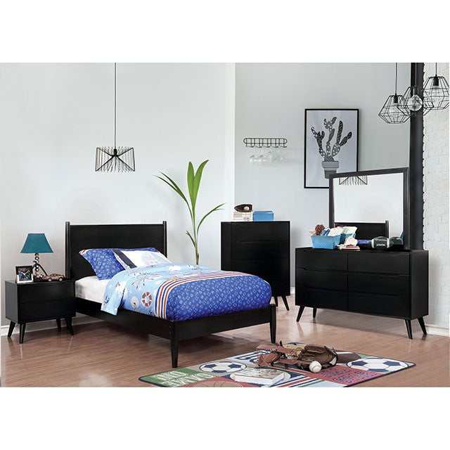 Lennart Black Queen Bed - Image 4