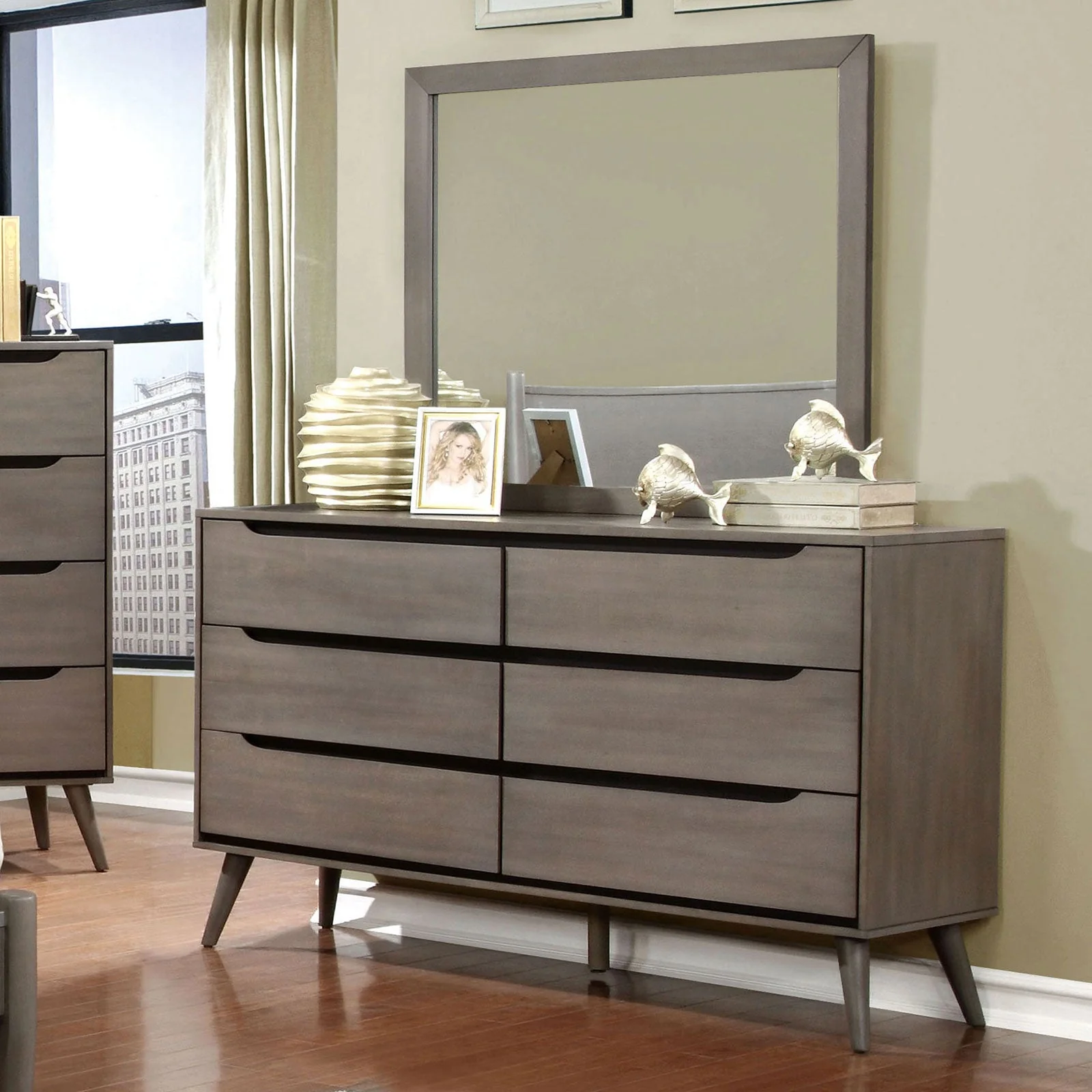 Lennart Gray 5 Pc. Queen Bedroom Set w/ 2NS - Image 5