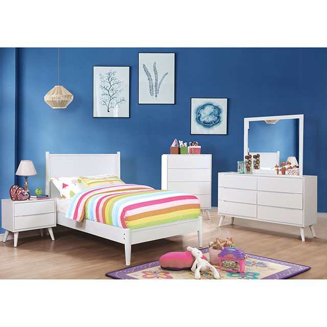 Lennart White California King Bed - Image 4