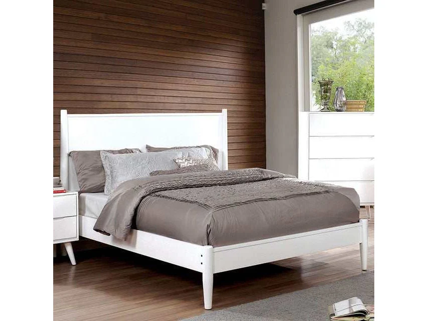 Lennart White Full Bed