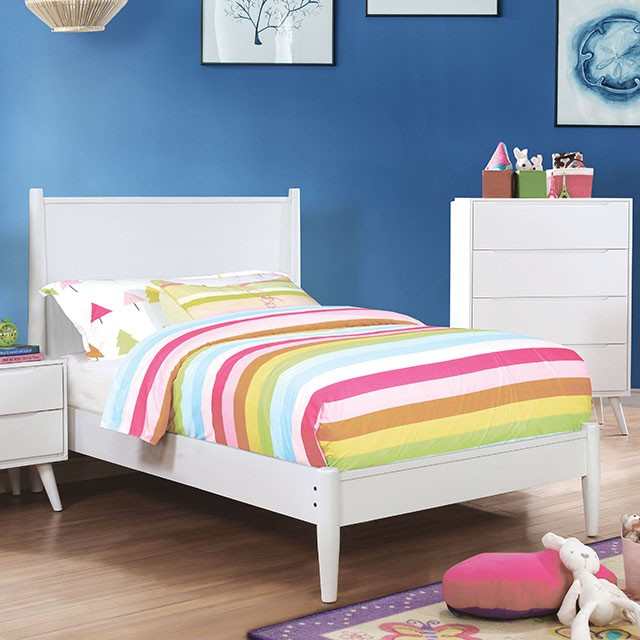 Lennart White Full Bed - Image 2