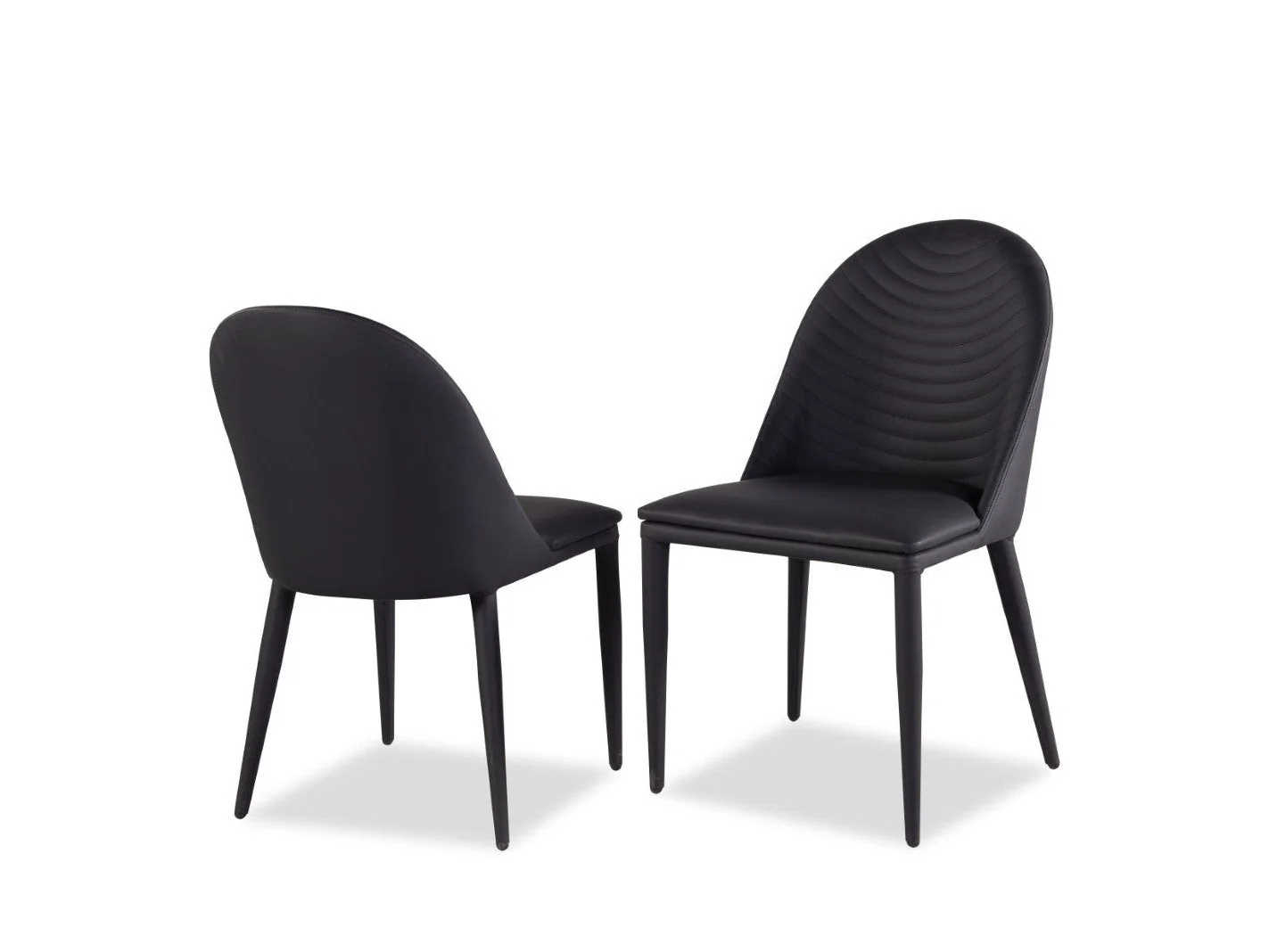 Lenvik Black/White Side Chair (Set of 2)
