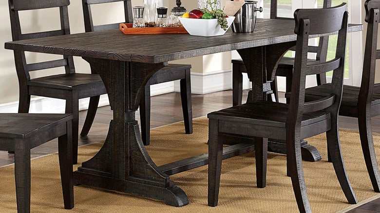 Leonidas Antique Black Dining Table - Image 8