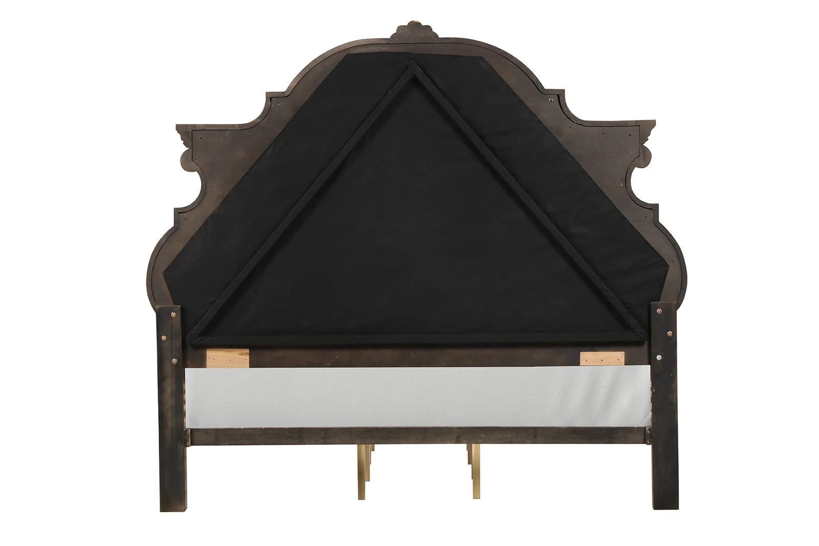 Leovanni Dark Brown Eastern King w/ Bombay Headboard Design - Image 6