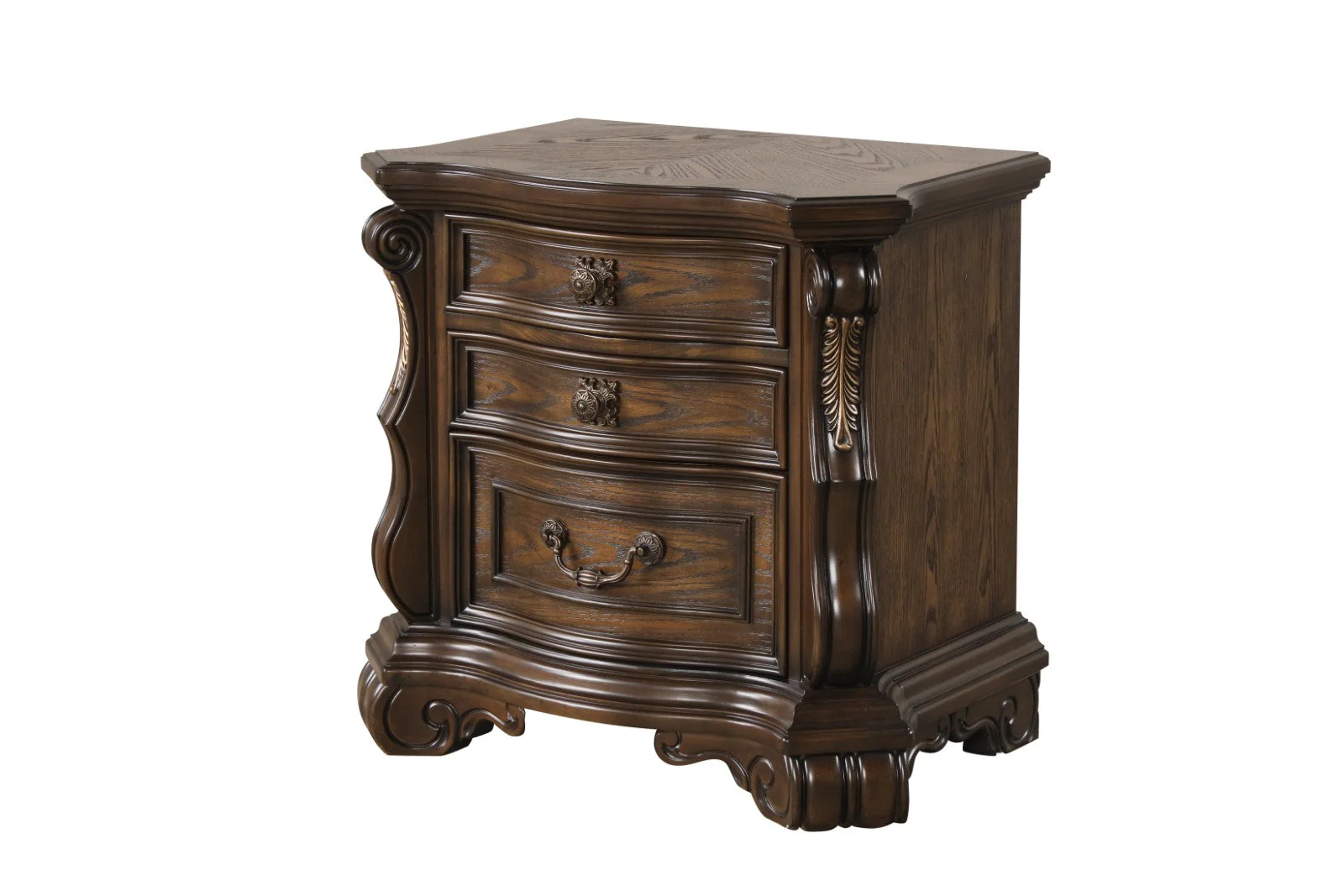 Leovanni Dark Brown Nightstand - Image 3