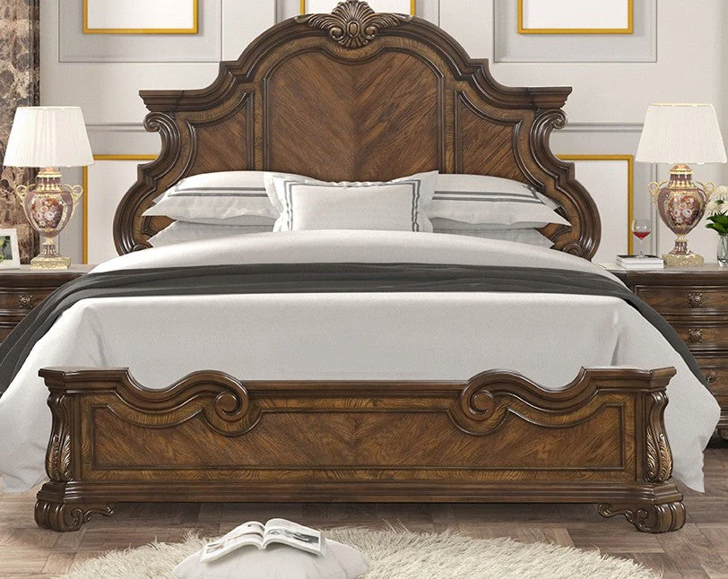 Leovanni Dark Brown Queen 4 Piece Bedroom Set - Image 2