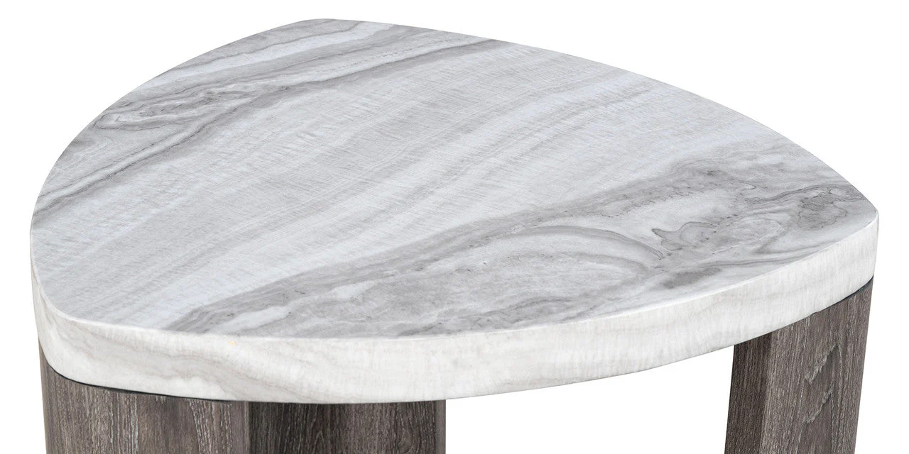 Levis Gray Triangle End Table - Image 3