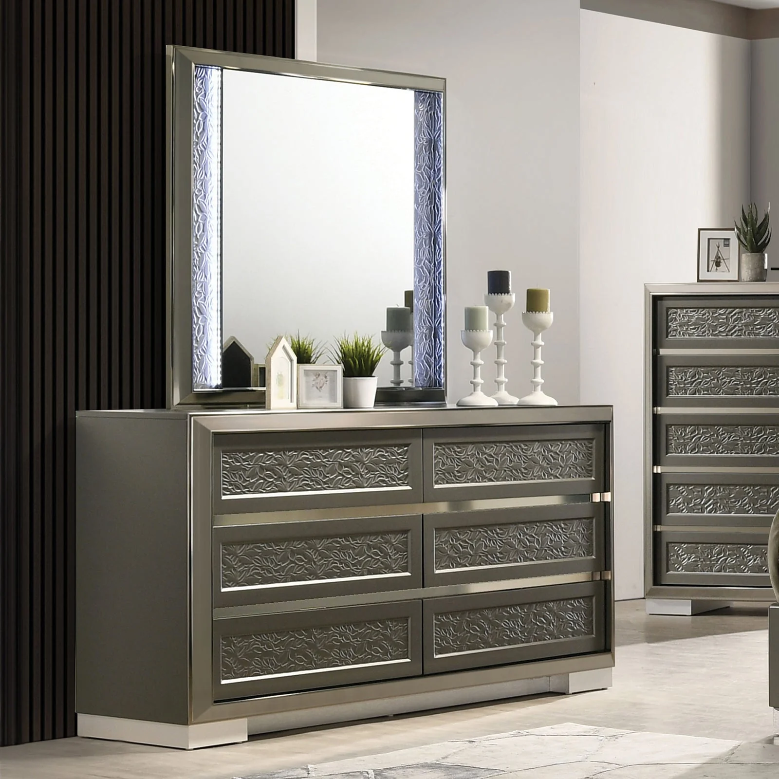 Leyland Dark Gray Mirror - Image 3