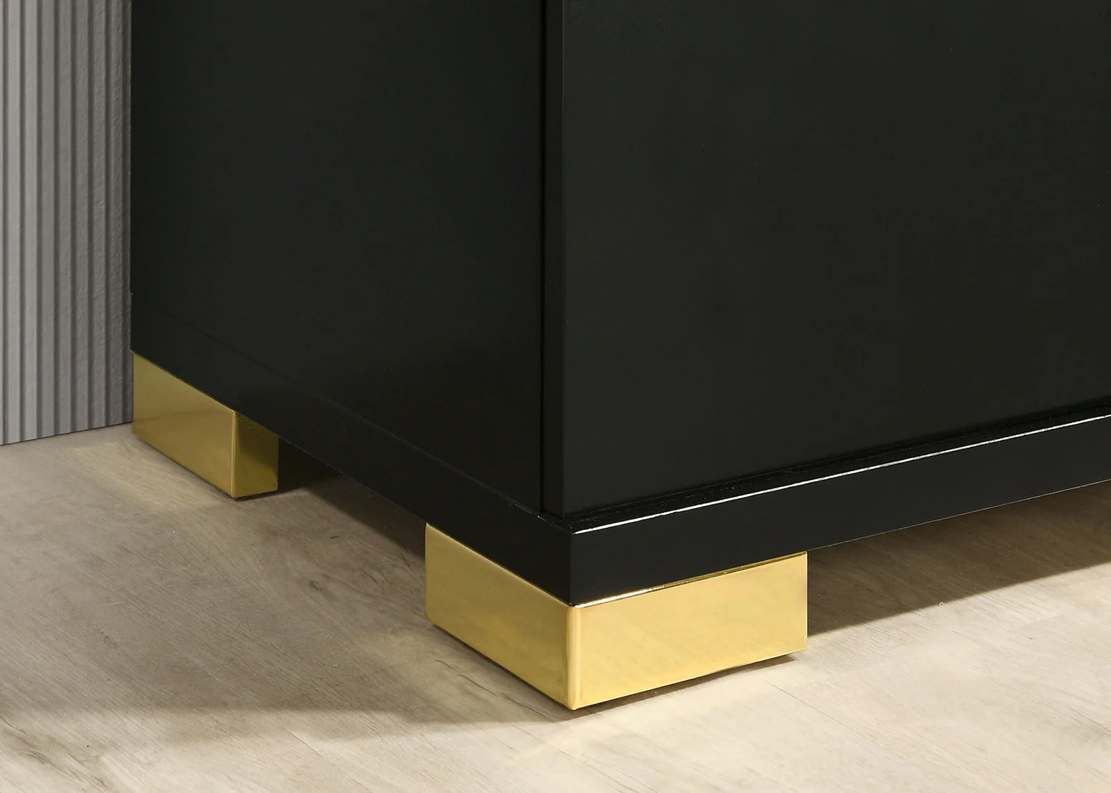 Lillestrom Black/Gold Nightstand - Image 2