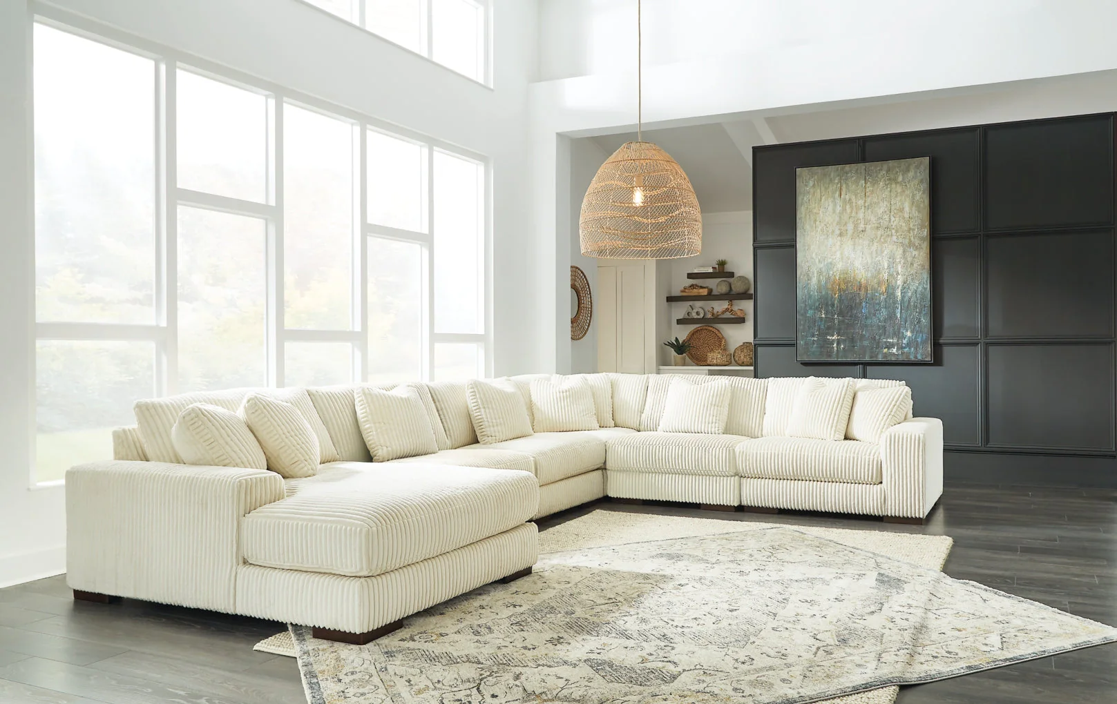 Lindyn 6-Piece Sectional with Chaise - Image 2