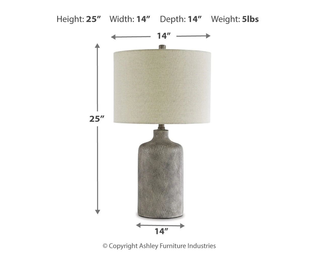 Linus Ceramic Table Lamp - Image 3