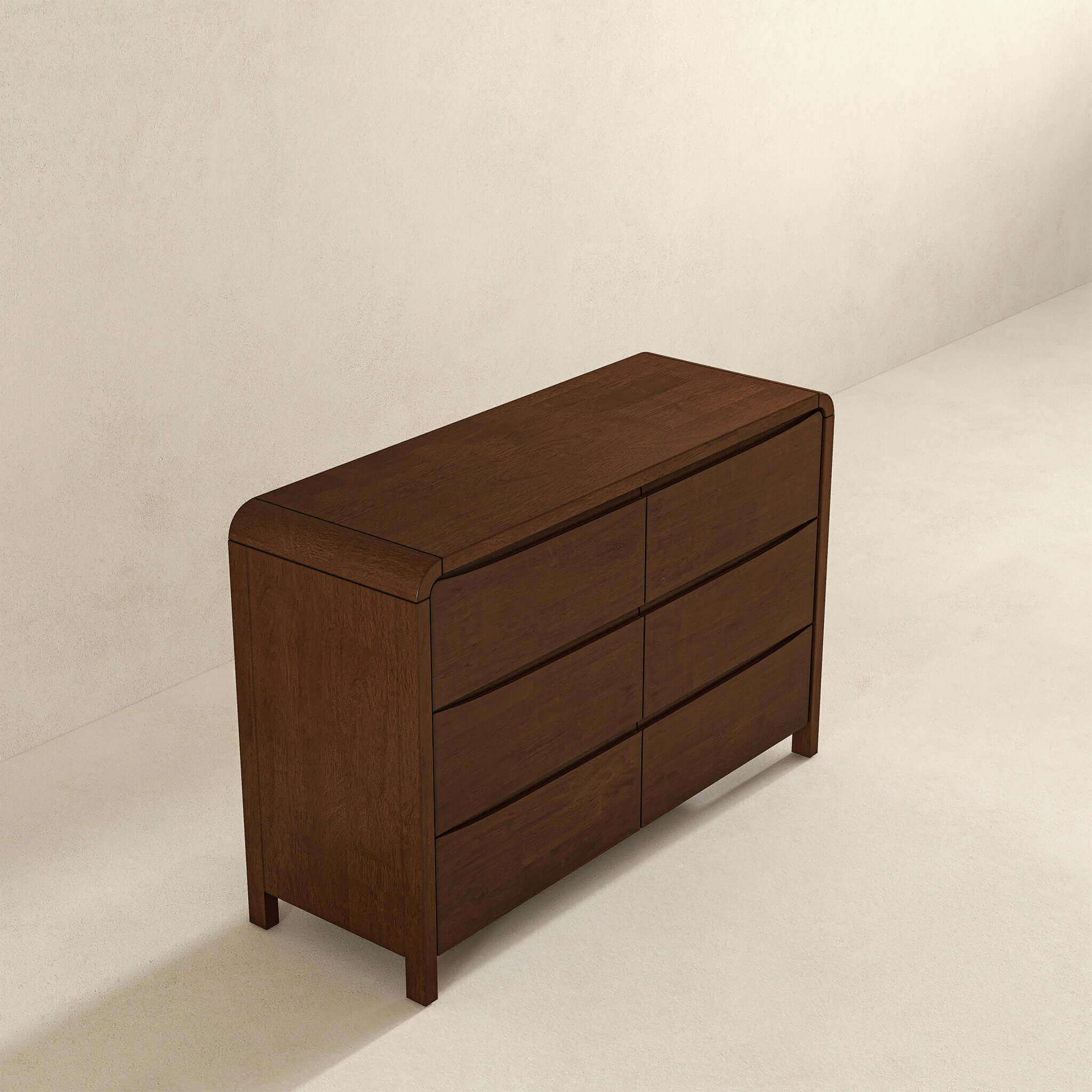 Lionel Mid Century Modern Solid Wood 6-Drawer Dresser - Image 5