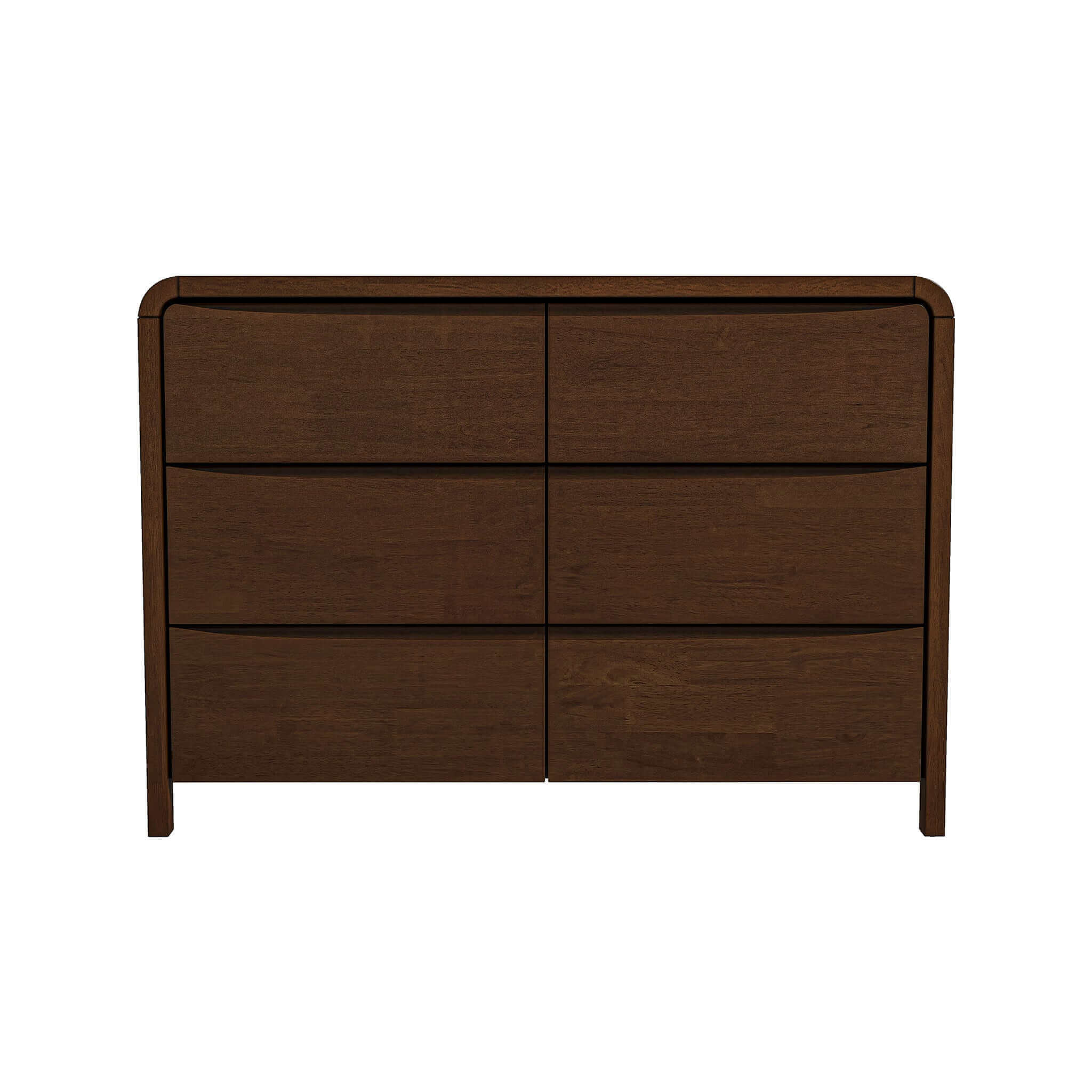 Lionel Mid Century Modern Solid Wood 6-Drawer Dresser - Image 6
