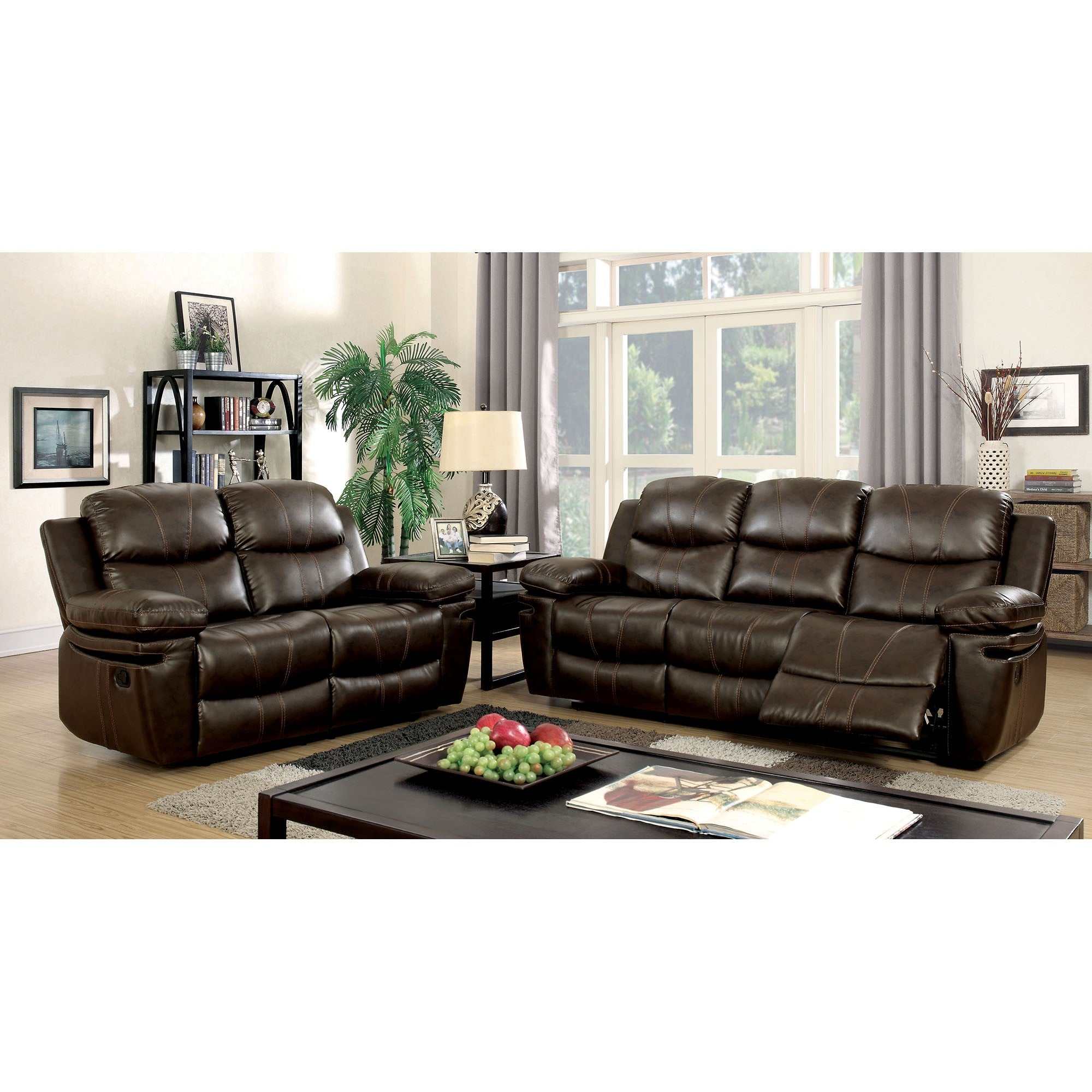 Listowel Brown Loveseat - Image 2