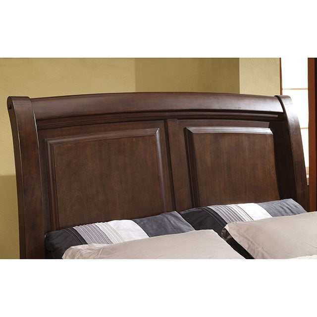 Litchville Brown Cherry California King Bed - Image 3