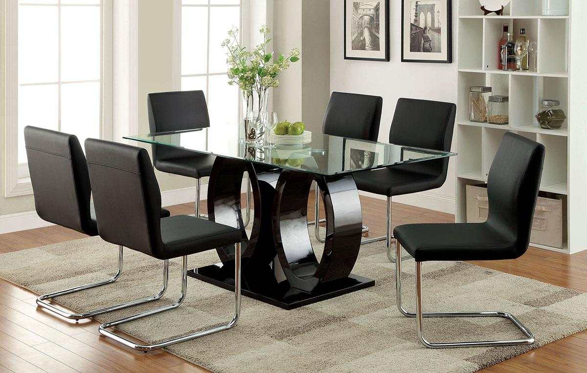 Lodia Black & Chrome  Dining Chair (Set of 2) - Image 3