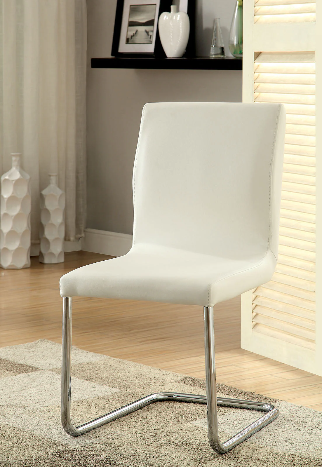 Lodia White 7 Pc. Dining Room Set - Image 3