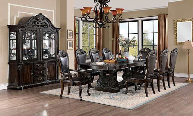 Lombardy Walnut/Dark Brown Arm Chair - Image 3