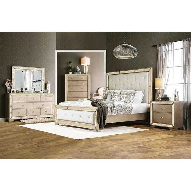 Loraine Champagne California King Bed - Image 4
