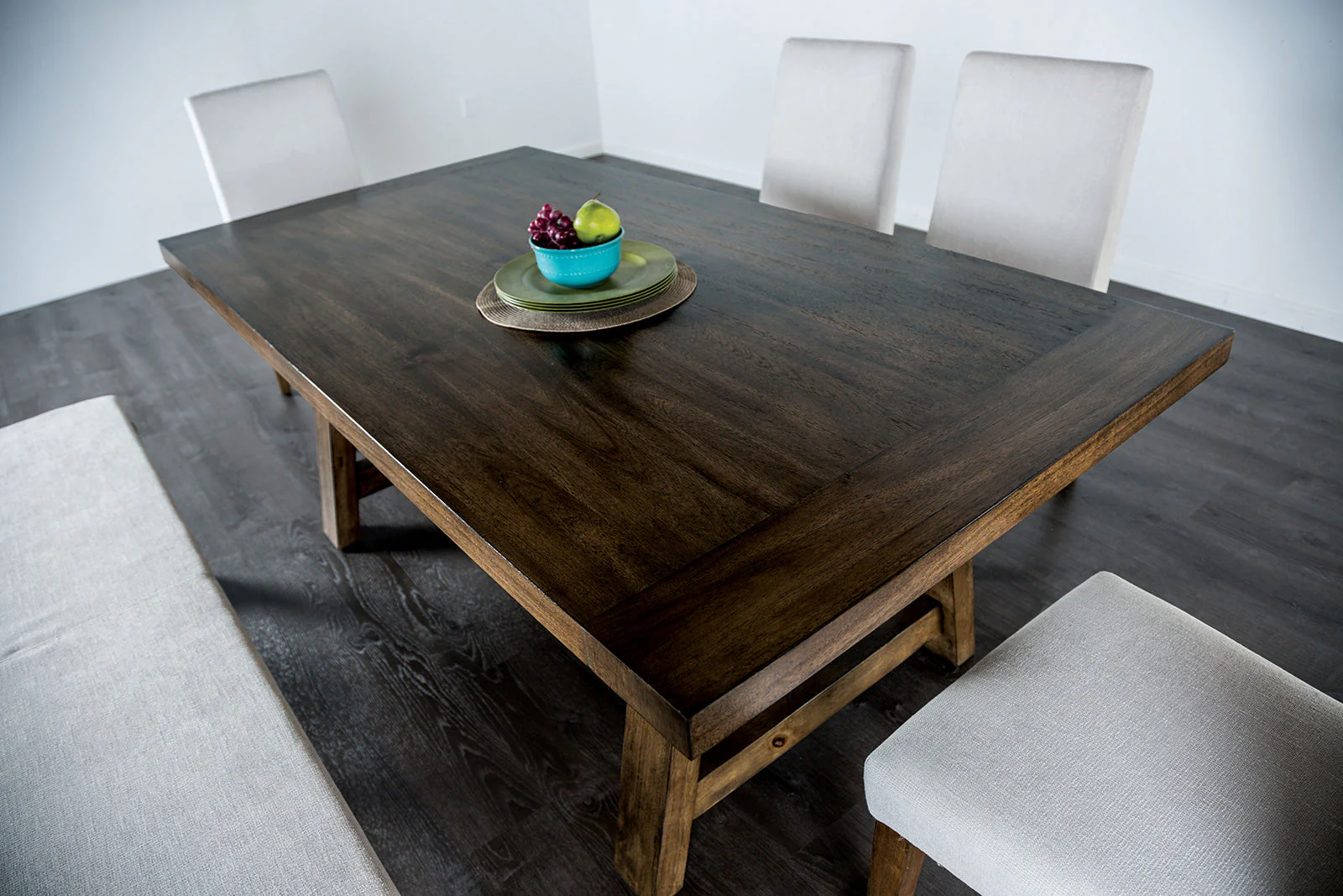 Losone Brown 6 Pc. Dining Room Set w/ Bench - Image 3