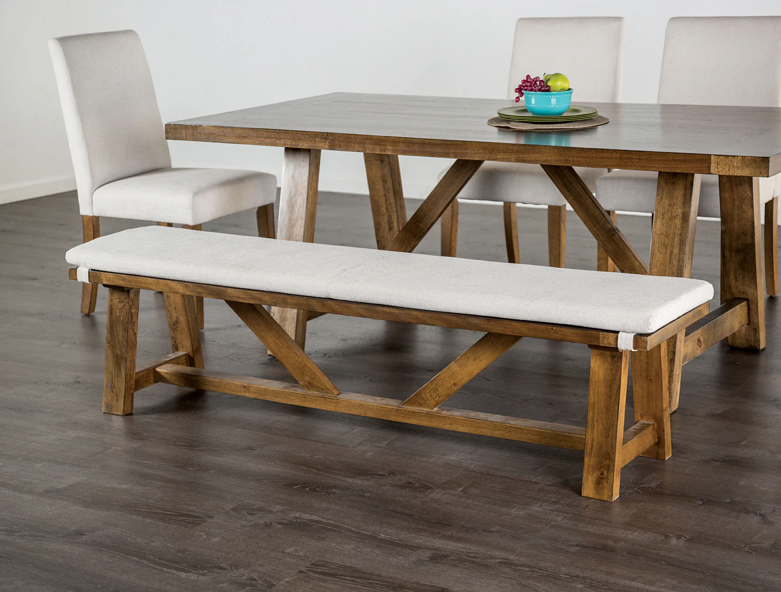 Losone Brown/White Side Chair (Set of 2) - Image 2