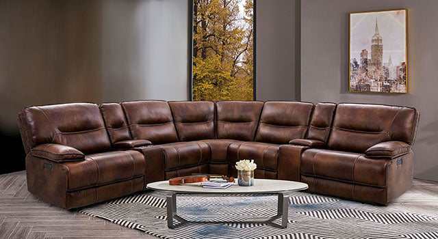 Louella Brown Power Sectional - Image 2