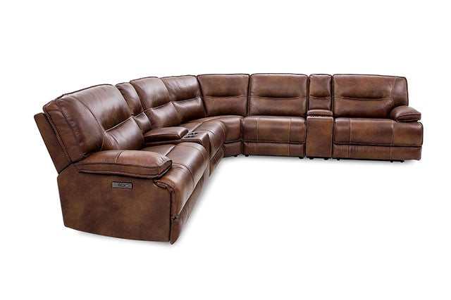 Louella Brown Power Sectional - Image 4