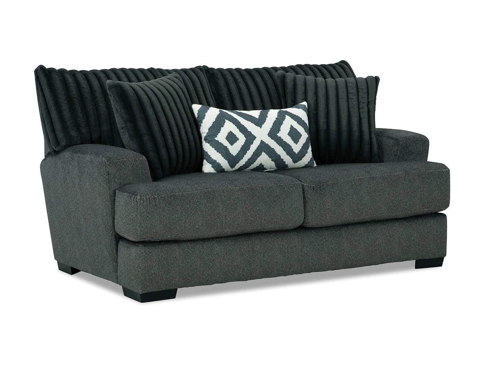 Loughlin Gun Metal Loveseat