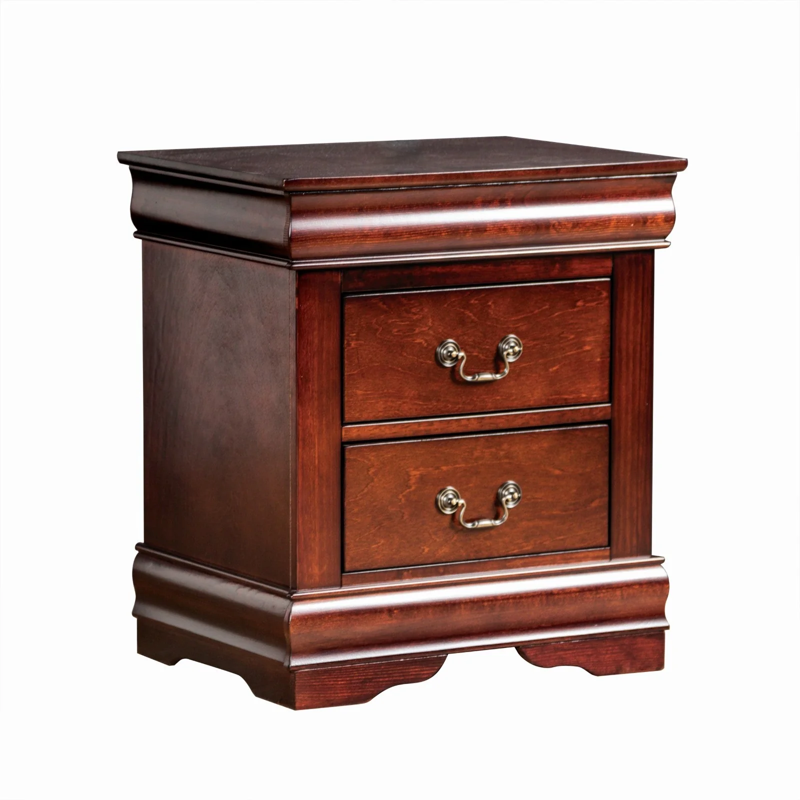 Louis Philippe Dark Cherry Nightstand - Image 2